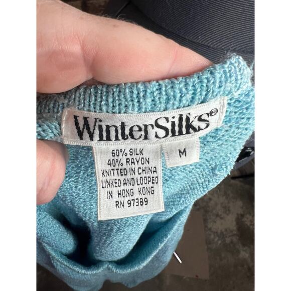 Winter silks top short sleeve blue - Picture 6 of 7